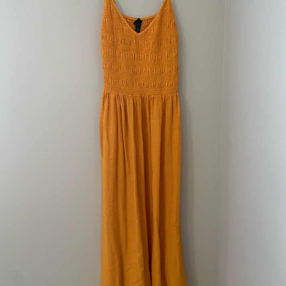 Orange Long Dress (mid length)